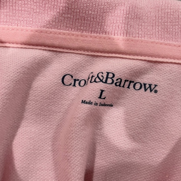 Croft & Barrow Women’s Pink Polo Shirt large - Picture 3 of 4